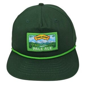 Sierra Nevada Pale‎ Ale Rope Hat Mens OSFA Green Snapback Craft Beer Brewery Cap